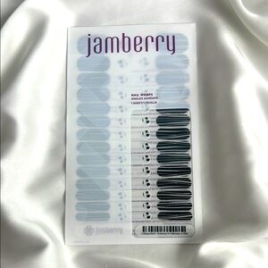 Jamberry Monochrome Jack Skellington‎ Nail Wraps Halloween Nightmare before Xmas